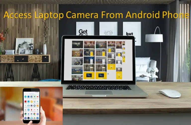 how to link phone camera to laptop