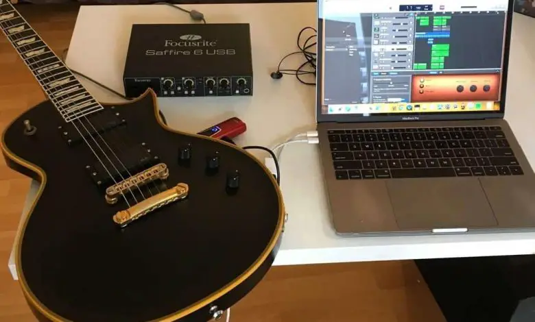 How to connect guitar to laptop for recording?